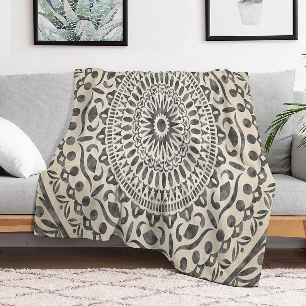 Watercolor Mandala Mandala5w Versatility Throw Blanket