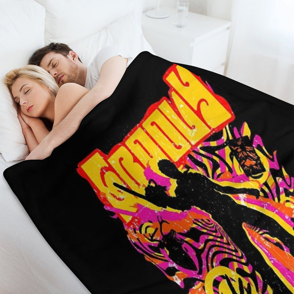 Stay Groovy - Evil Dead Sustainable Throw Blanket