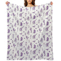 Rent-Free Blackbeard Sketches - Purple Lightweight Throw Blanket