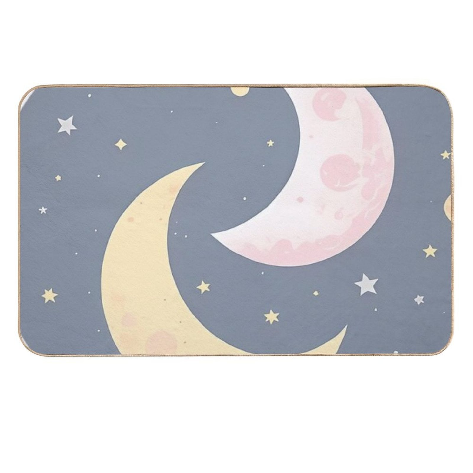 Cute Moon Vector- Ramadan  Dirt-Trapping Bath Mat