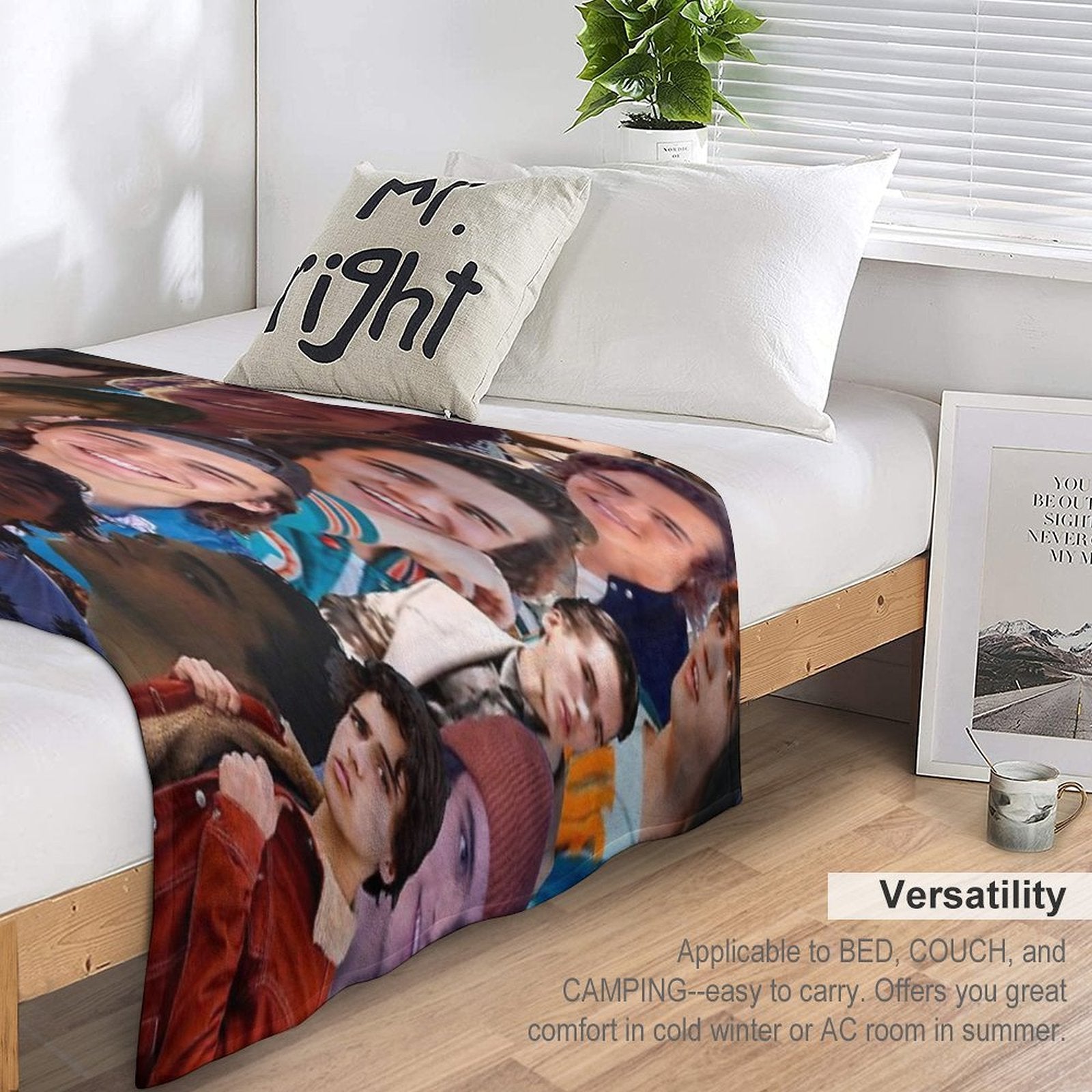 Charlie Gillespie Photo Collage Plush Throw Blanket