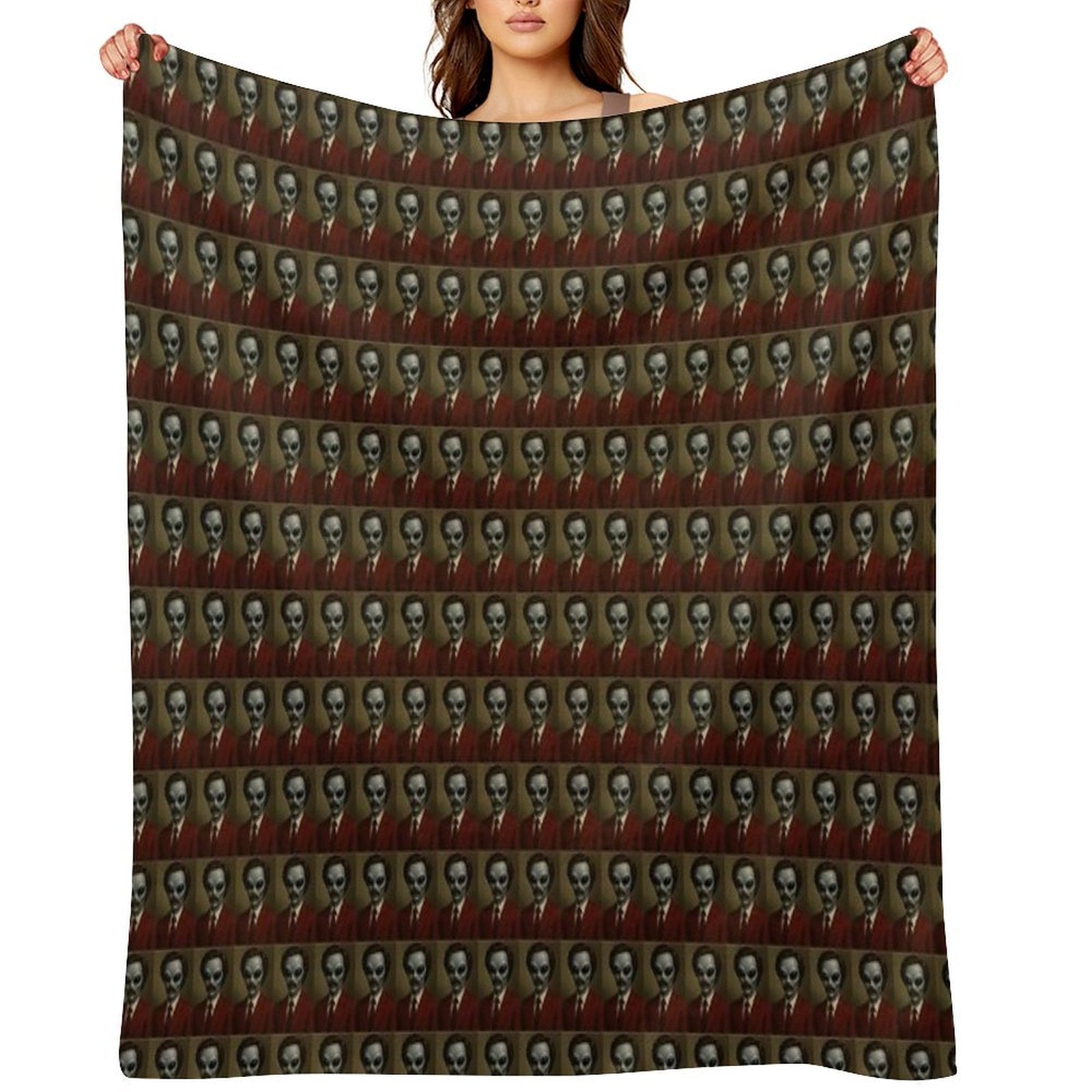 Ron Burgundy Machine-washable Throw Blanket