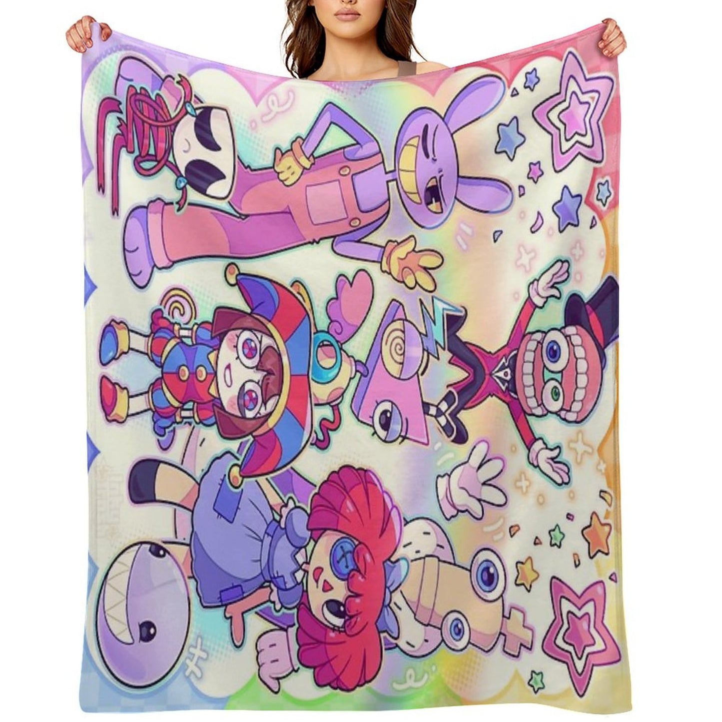 The Amazing Digital Circus Multi-functional Throw Blanket