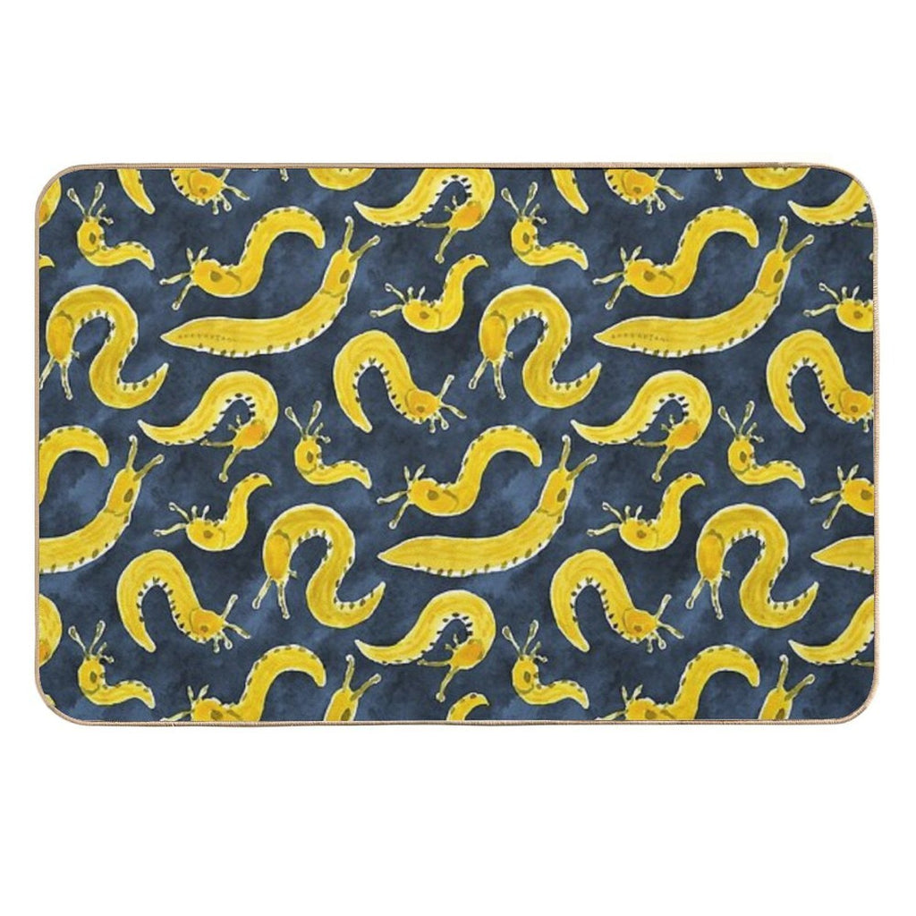 SLUG PARTY Banana Slug Print  Easy To Clean Bath Mat