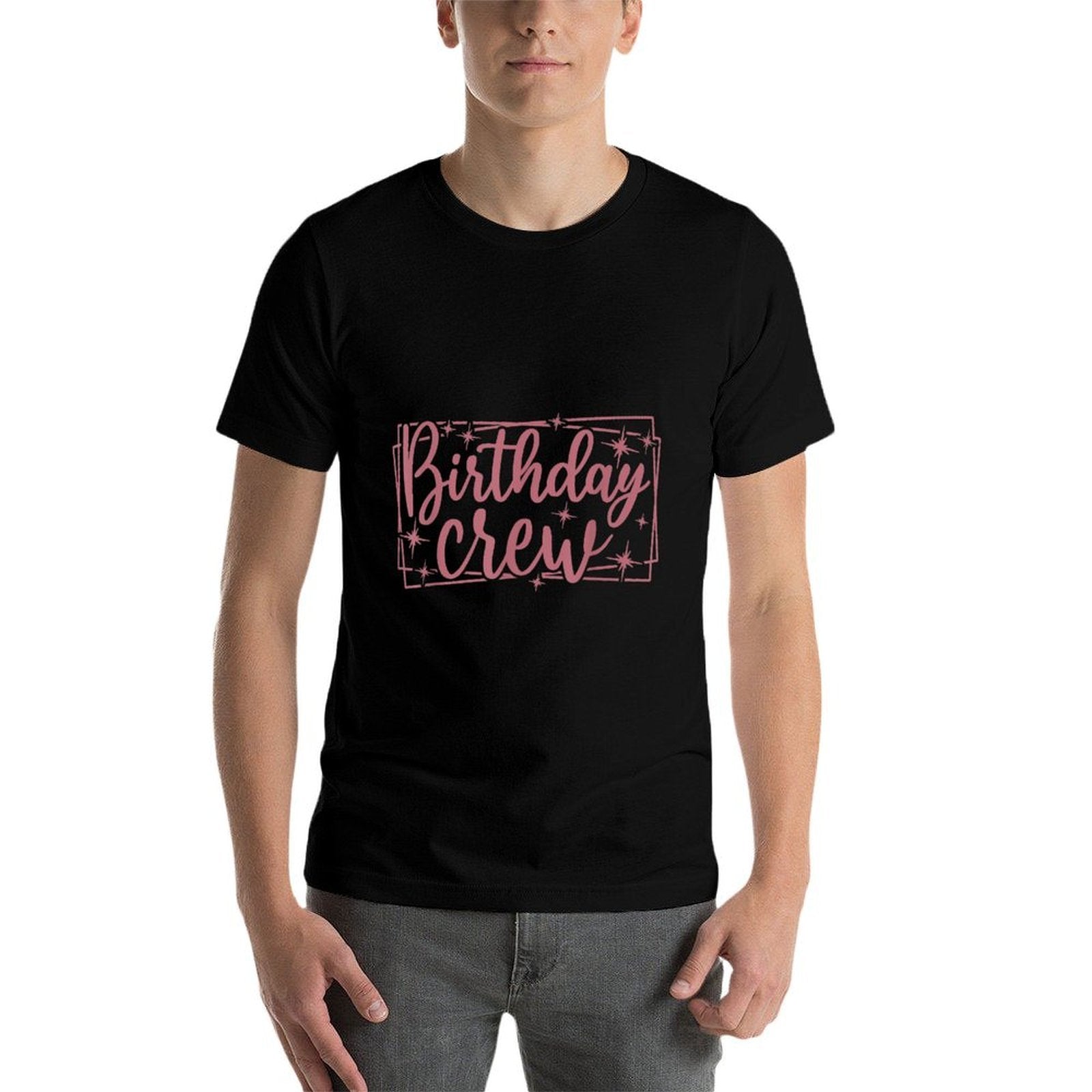 Birthday Crew, Women & Girls, Matching Group Birthday Party  Fade-proof Color T-Shirt