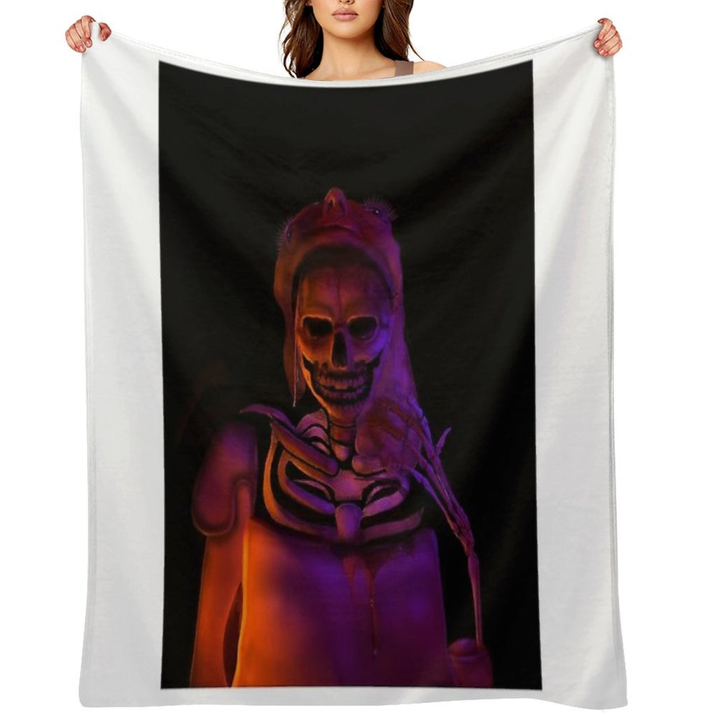 Skele-drei Wrinkle-free Throw Blanket
