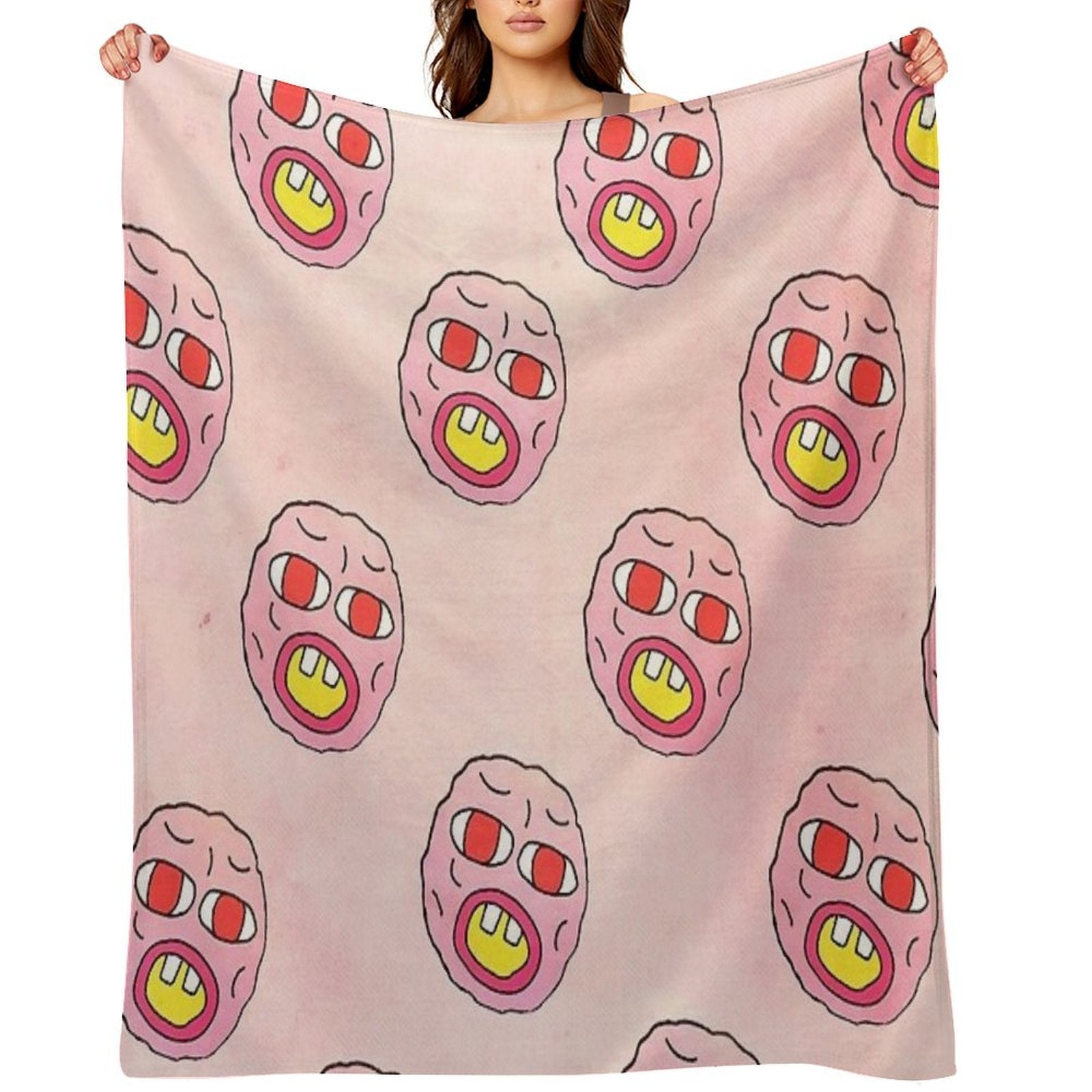 Collage Tyler Cherry Plush Throw Blanket