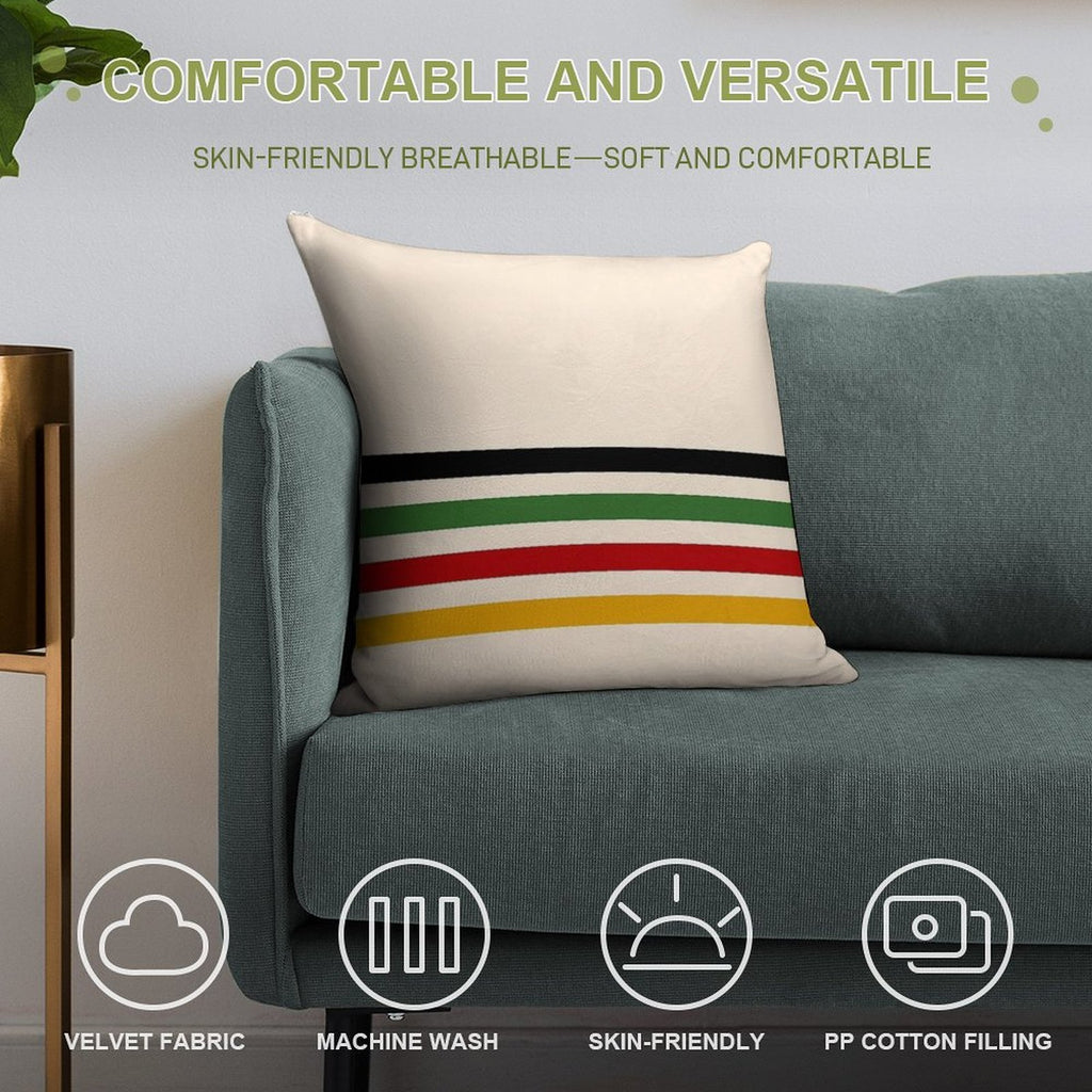 Trading Colors Soft Washable Throw Pillow