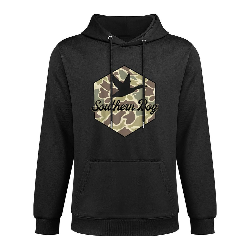 Southern Boy Camo Duck Hunting Western Hunting Boy Customizable Surface Hoodie