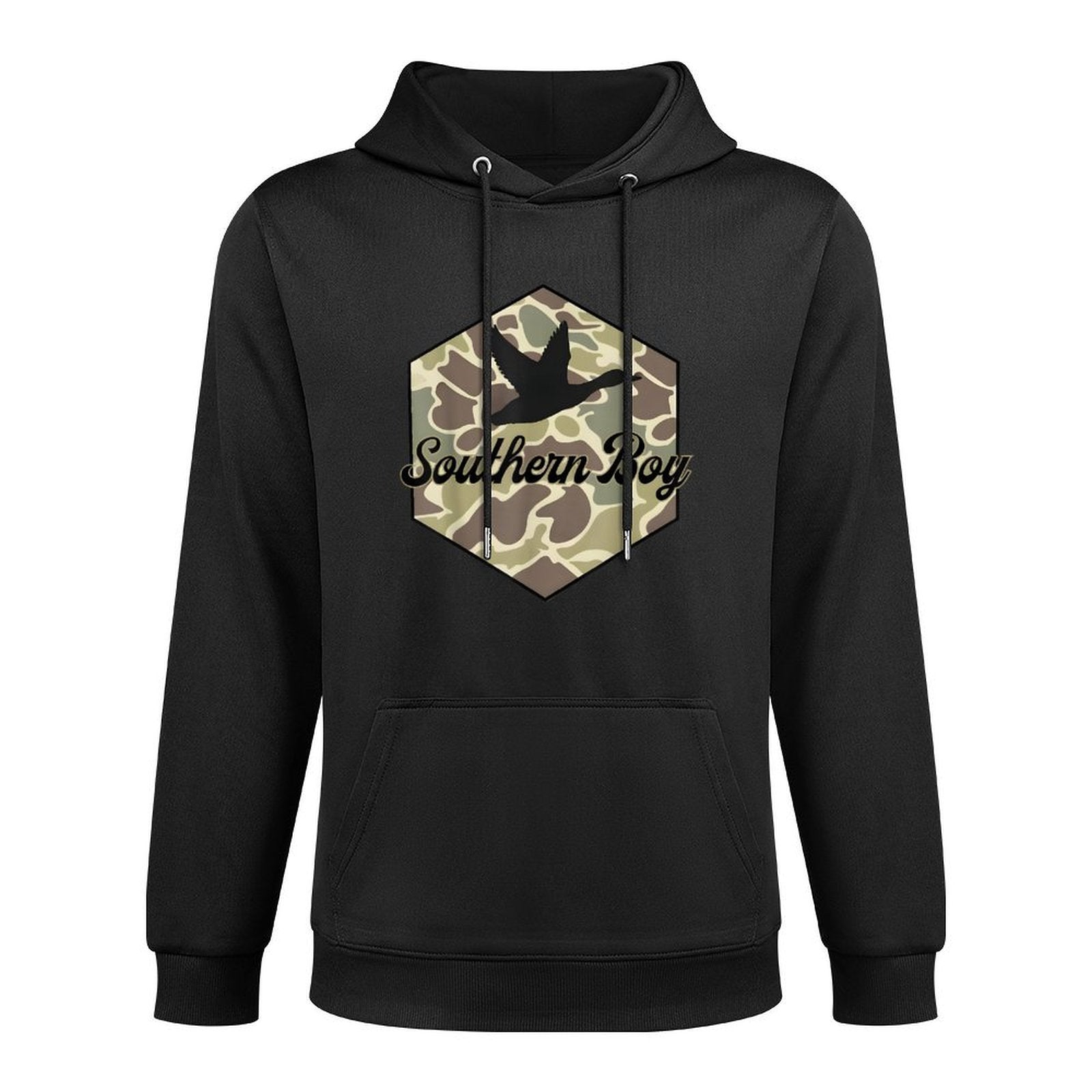 Southern Boy Camo Duck Hunting Western Hunting Boy Customizable Surface Hoodie