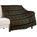 Japanese Geometric Pattern Velvety-soft Throw Blanket