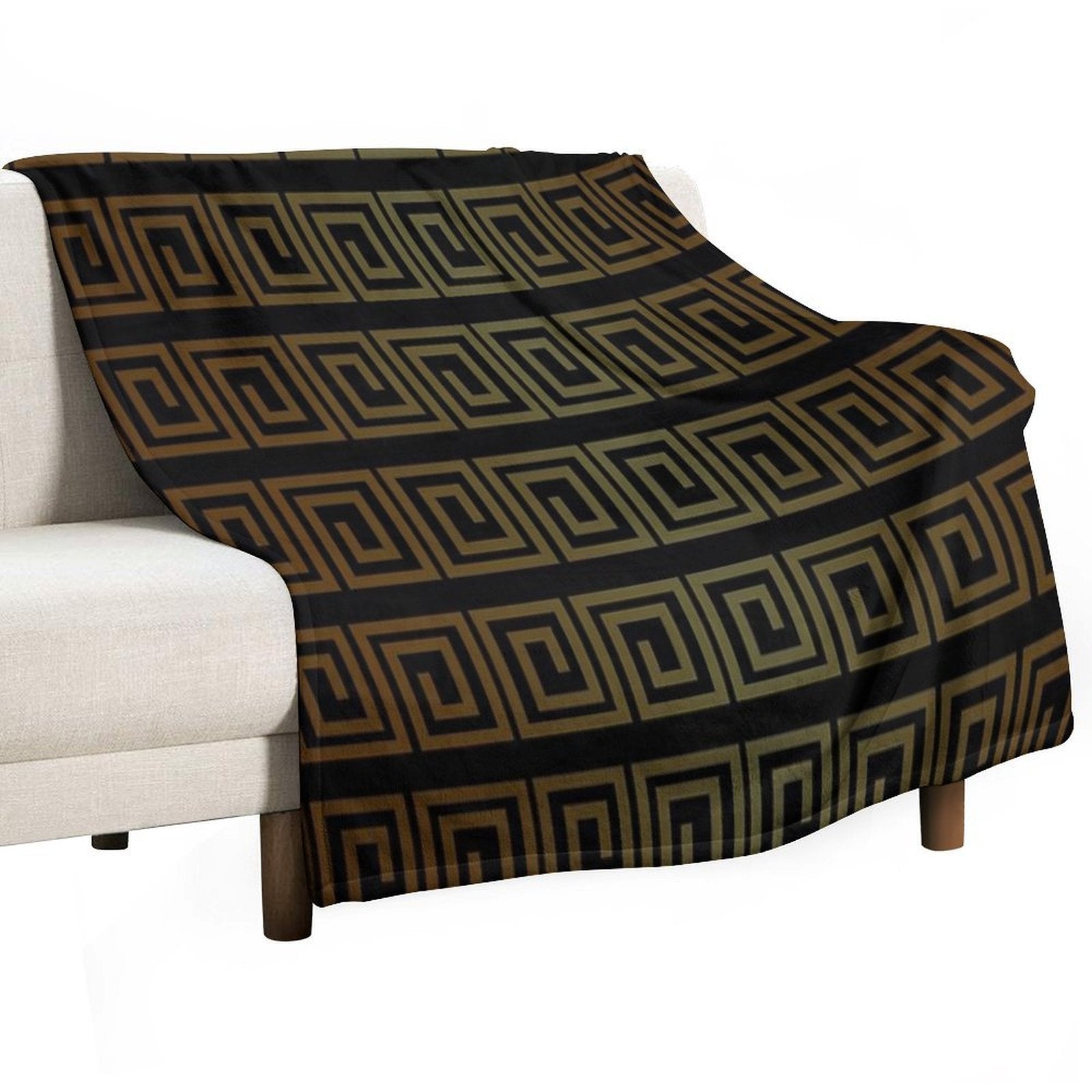 Japanese Geometric Pattern Velvety-soft Throw Blanket