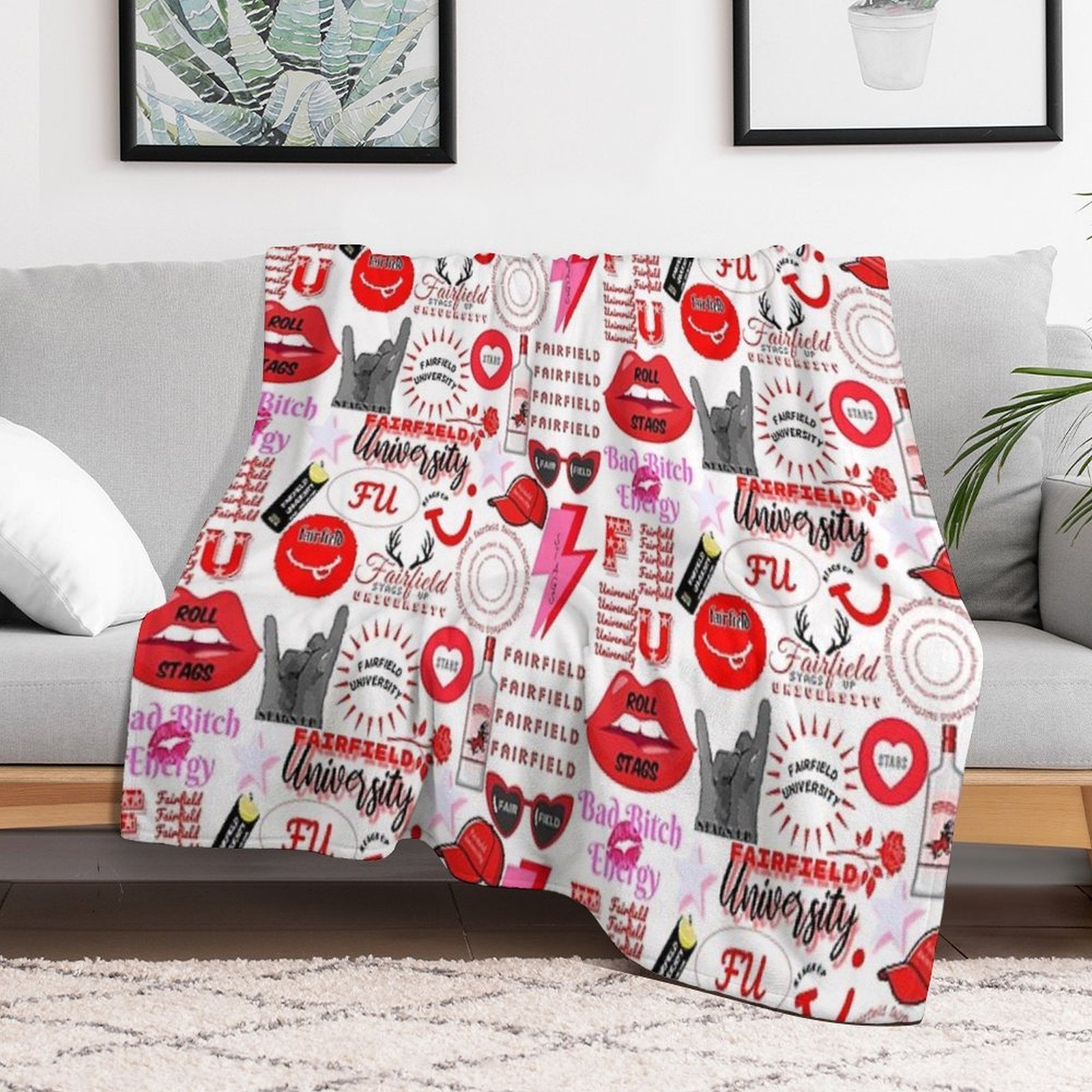 Fairfield University Quick-dry Throw Blanket