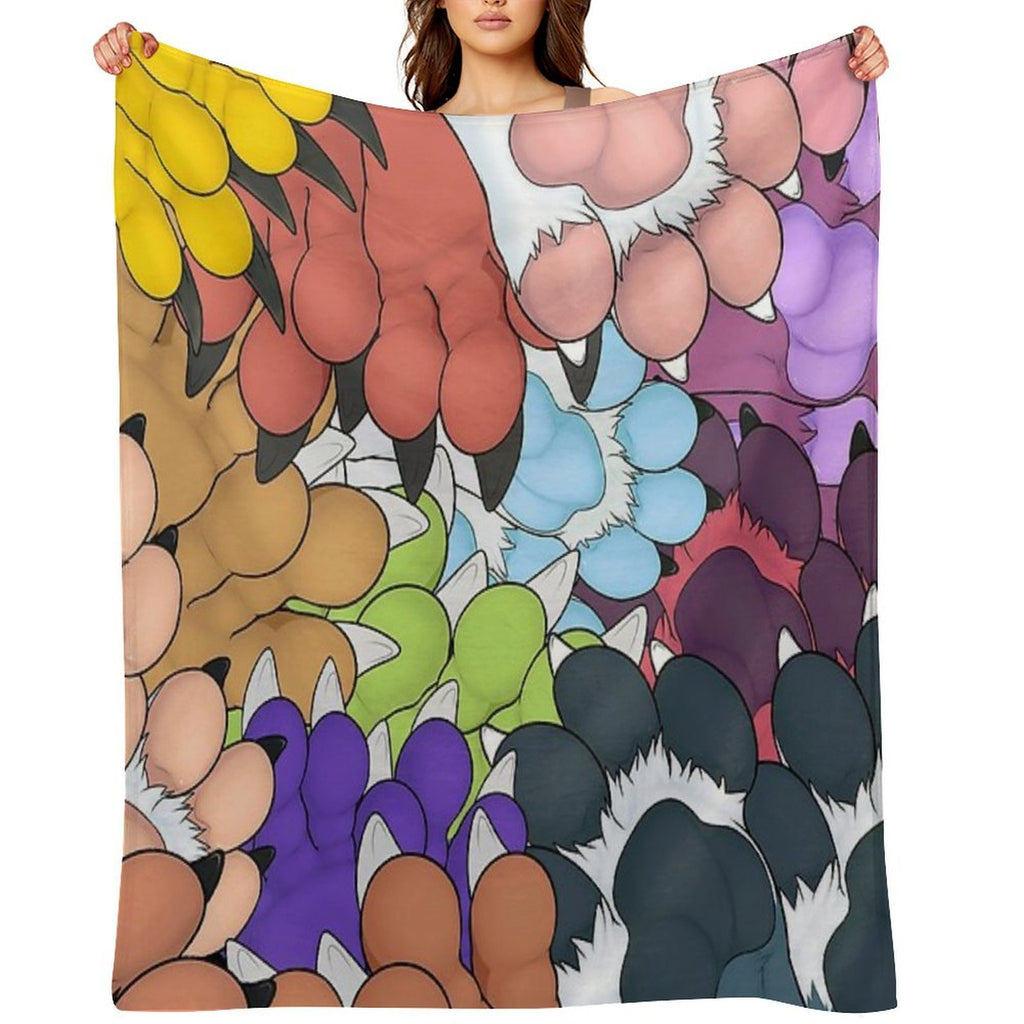 Paws Everywhere Lightweight Throw Blanket