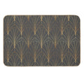 Art Deco Waterfalls  Textured Grey  Versatile Bath Mat