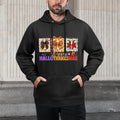 Bows Halloween Thanksgiving Christmas Happy HalloThanksMas Cotton-Polyester Blend Hoodie