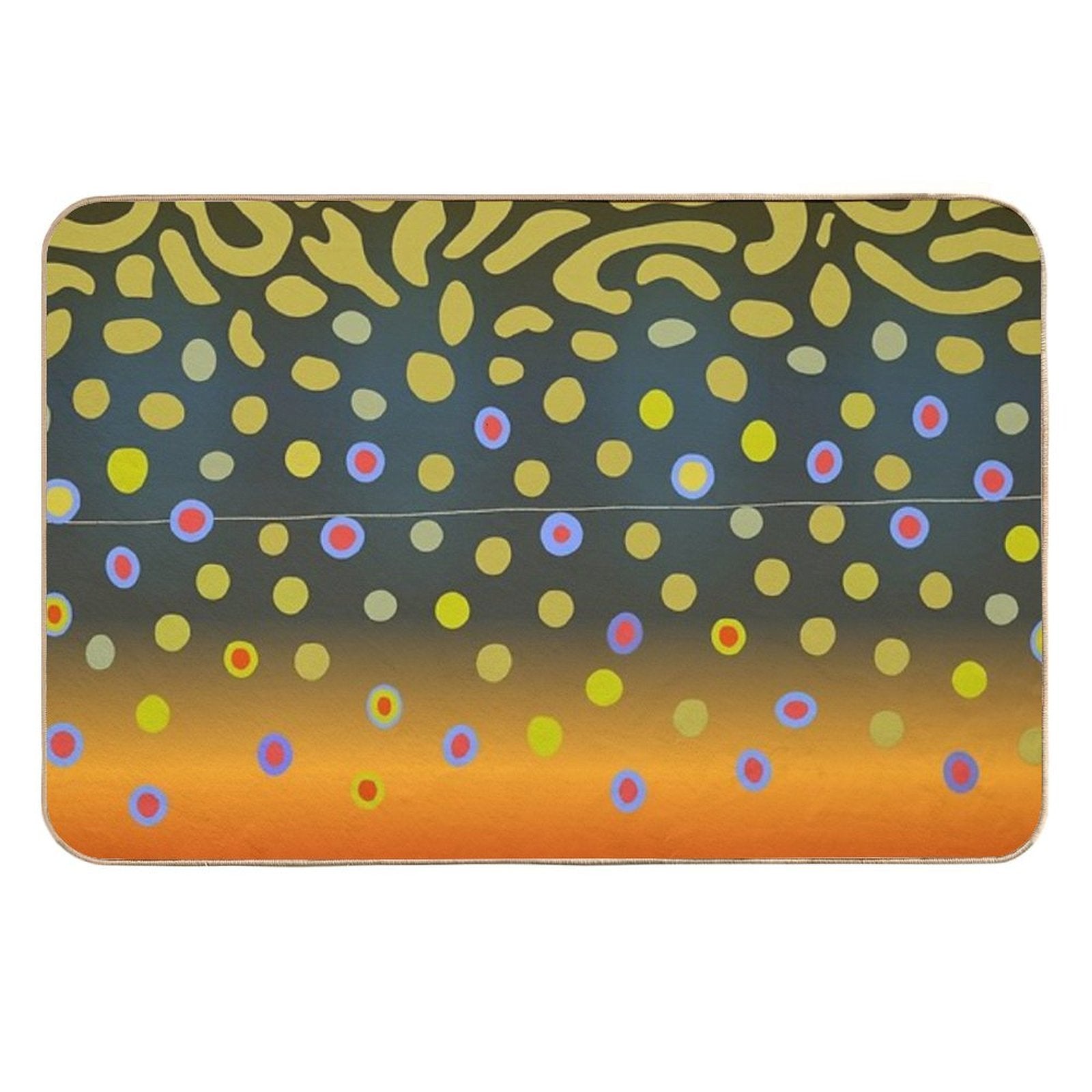Brook Trout Skin  Anti-Trip Bath Mat