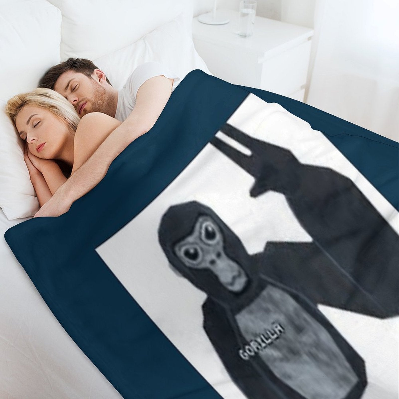 Gorilla Tag Monkey Plush Throw Blanket