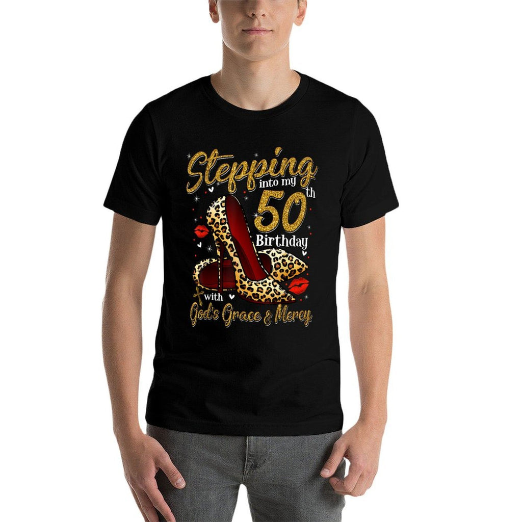 High Heels Stepping Into My 50th Birthday 50 And Fabulous  Classic T-Shirt