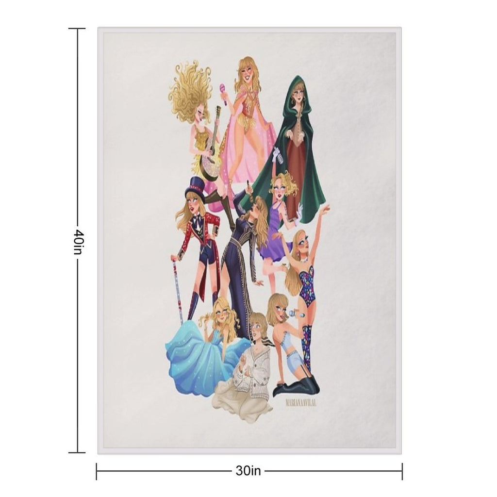 ALL ERAS Wrinkle-free Throw Blanket