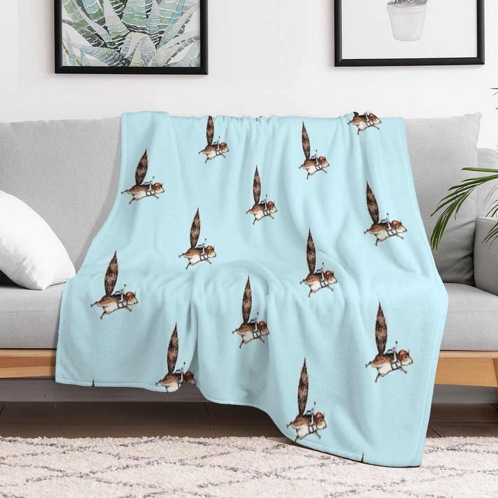Skydiver Squirrel, Skydiving Adventure Design Anti-pilling Throw Blanket