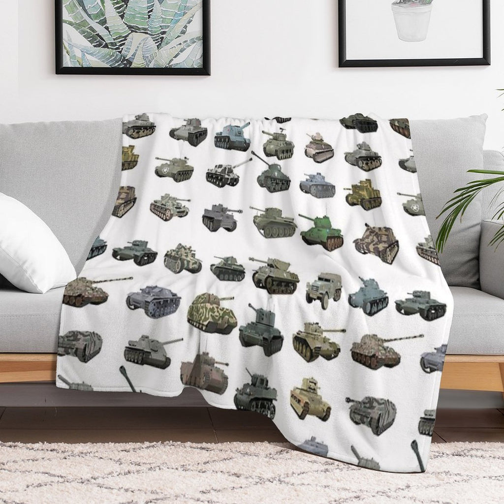 Various WW2 Tanks Gift-ready Throw Blanket
