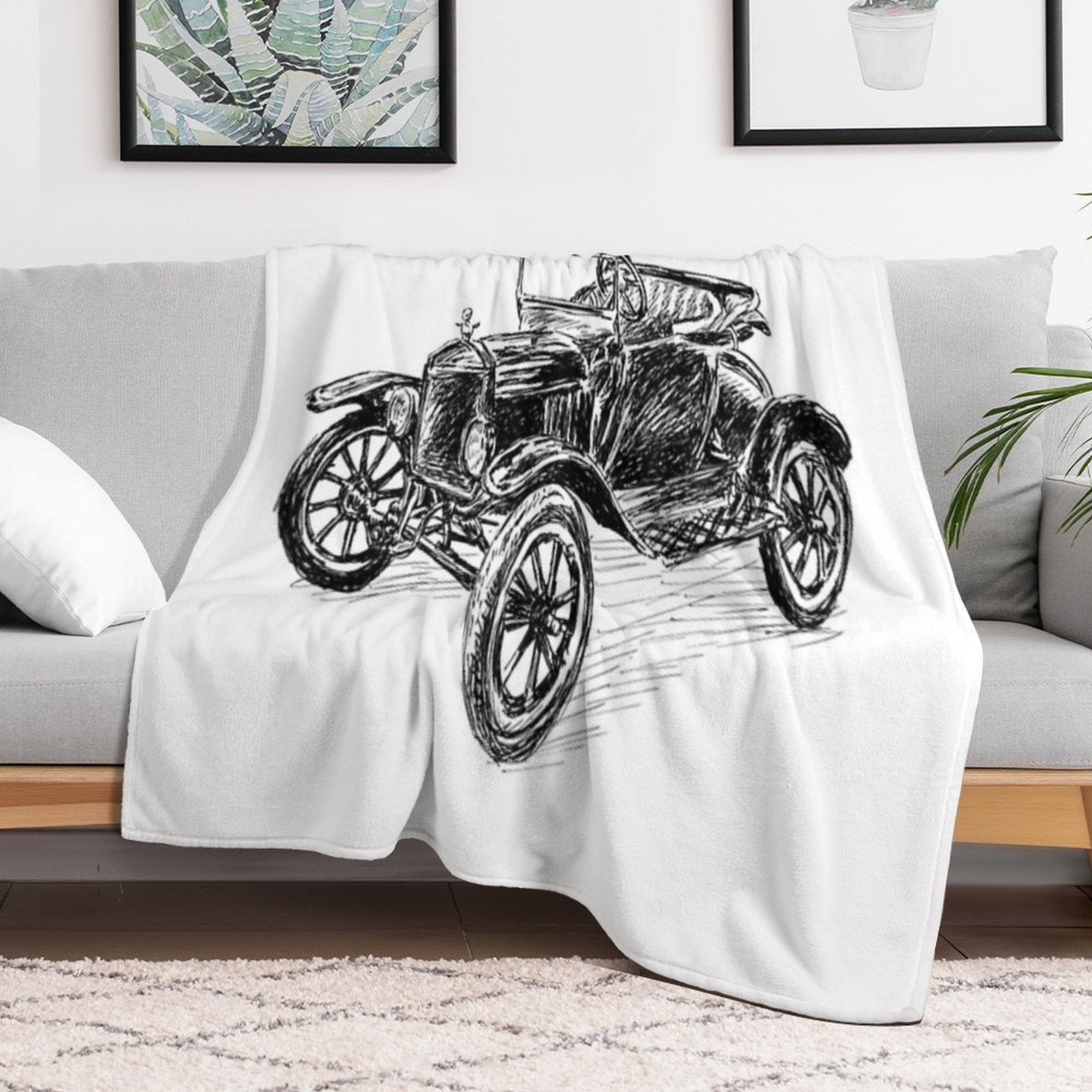 Ford Model T Image Lightweight Throw Blanket