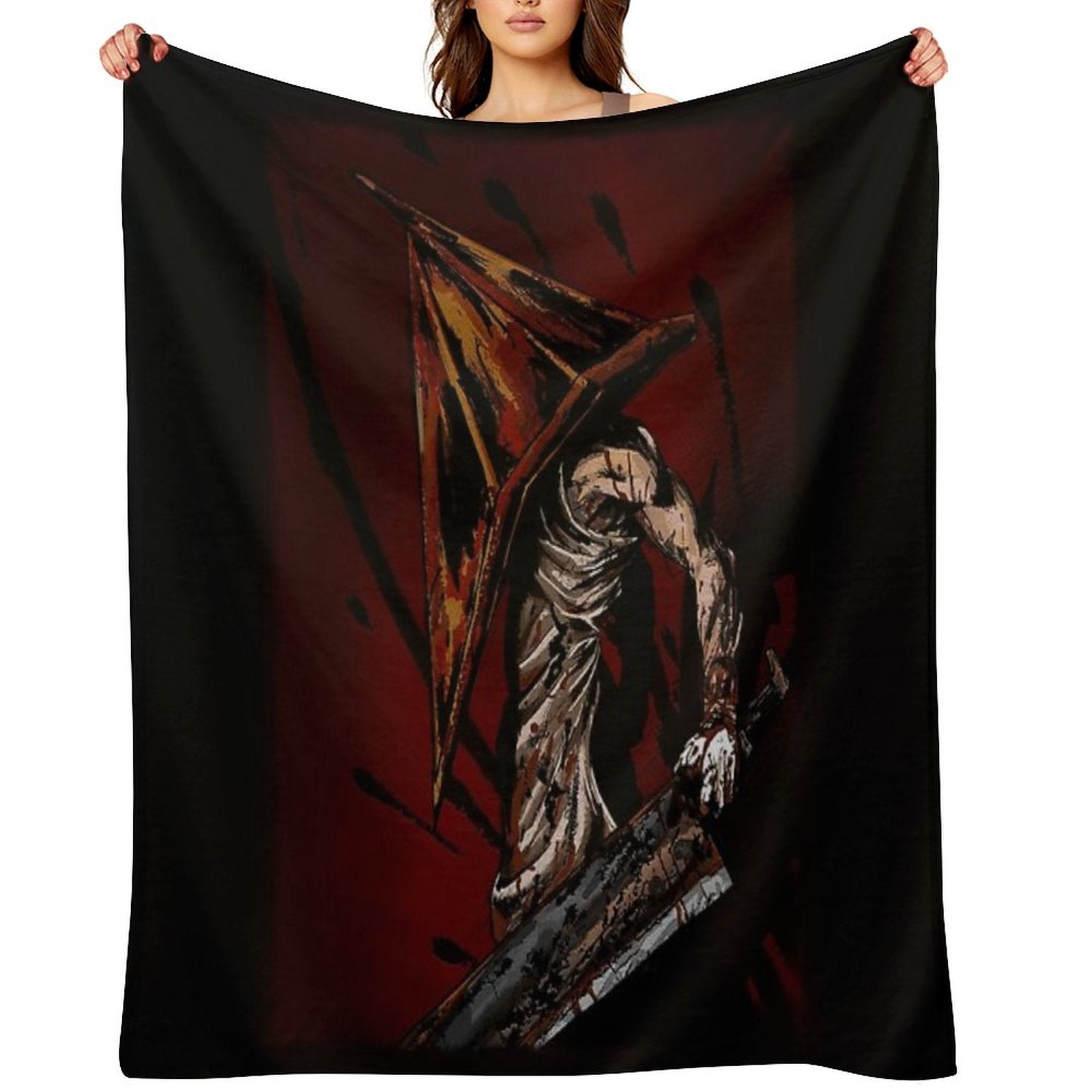 Pyramid Head Eco-conscious Throw Blanket