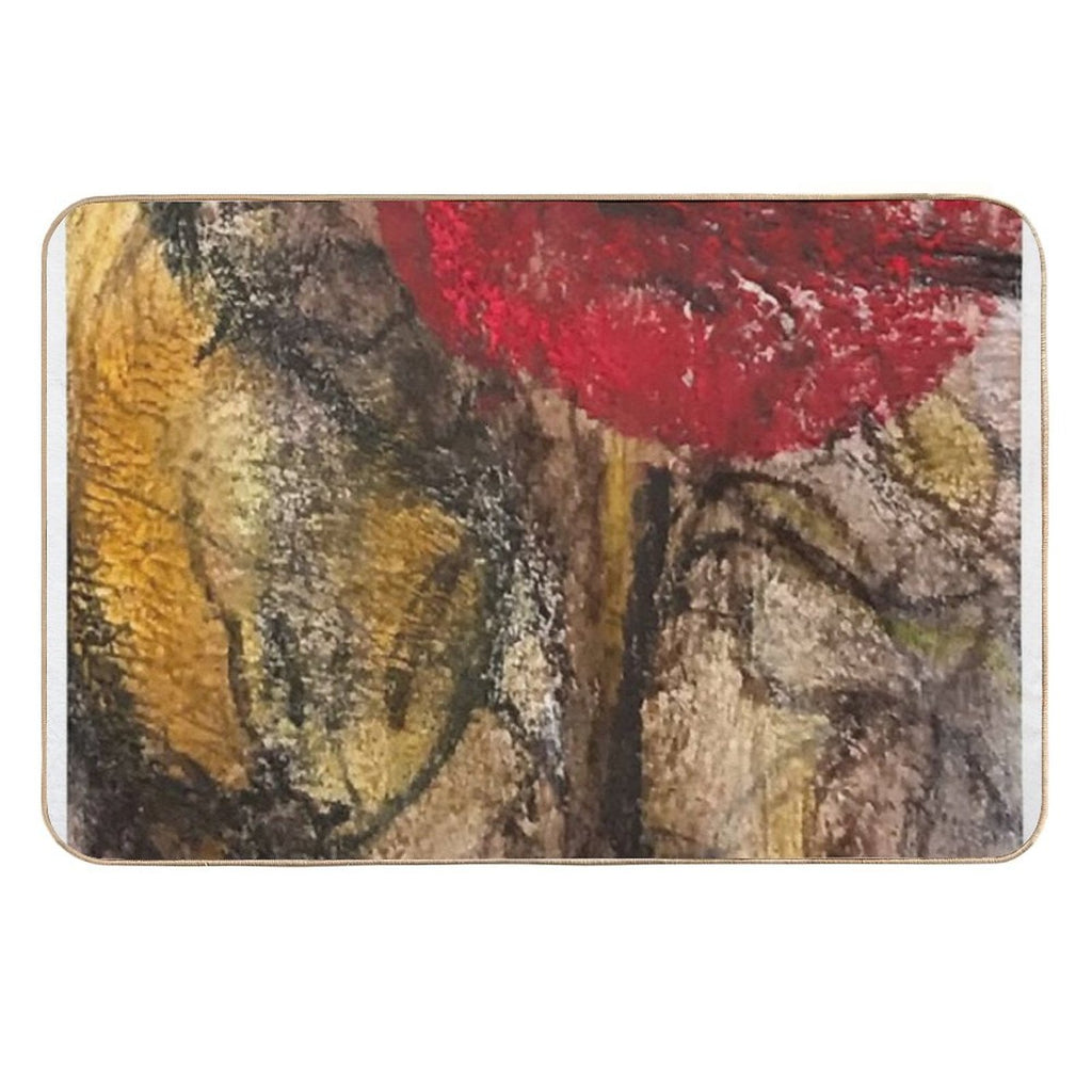 Deep Dive Red  Anti-Trip Bath Mat