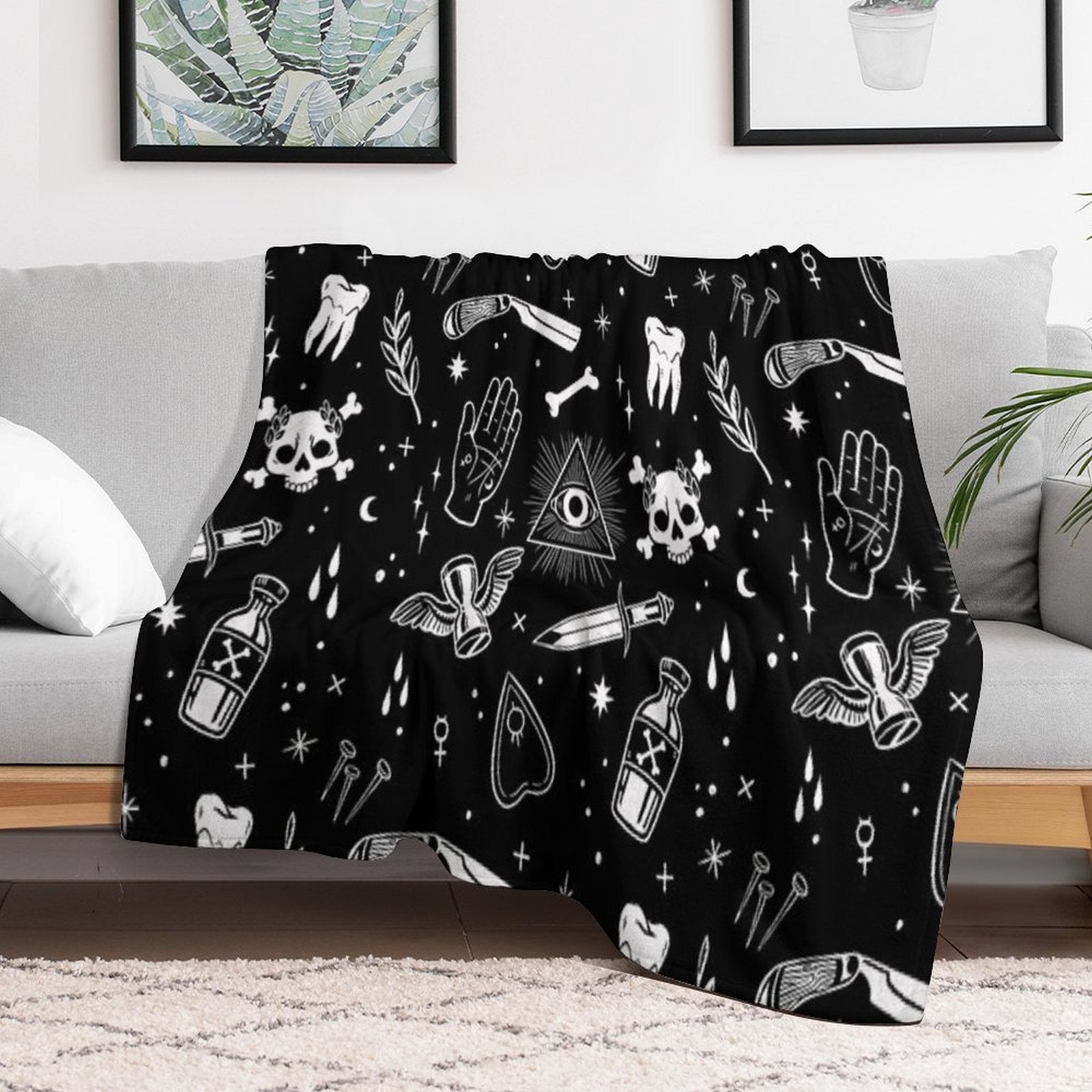 A Few Macabre Things All-season Throw Blanket