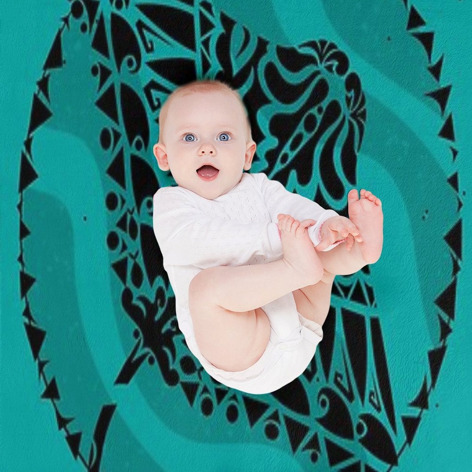 Tribal Manta Ray Gift-ready Throw Blanket