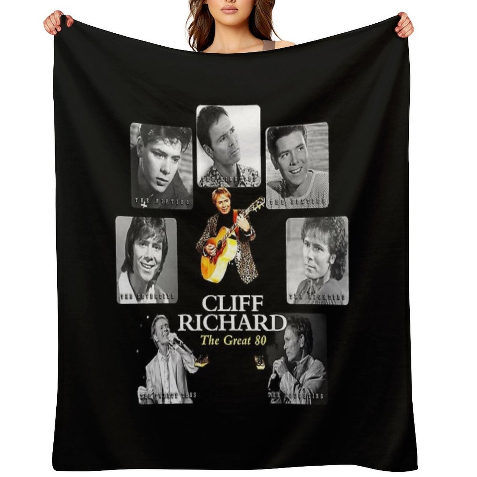 Best Clear Design of American Legend Singer Songwriter  Actor Cliff Richard Comfort Throw Blanket