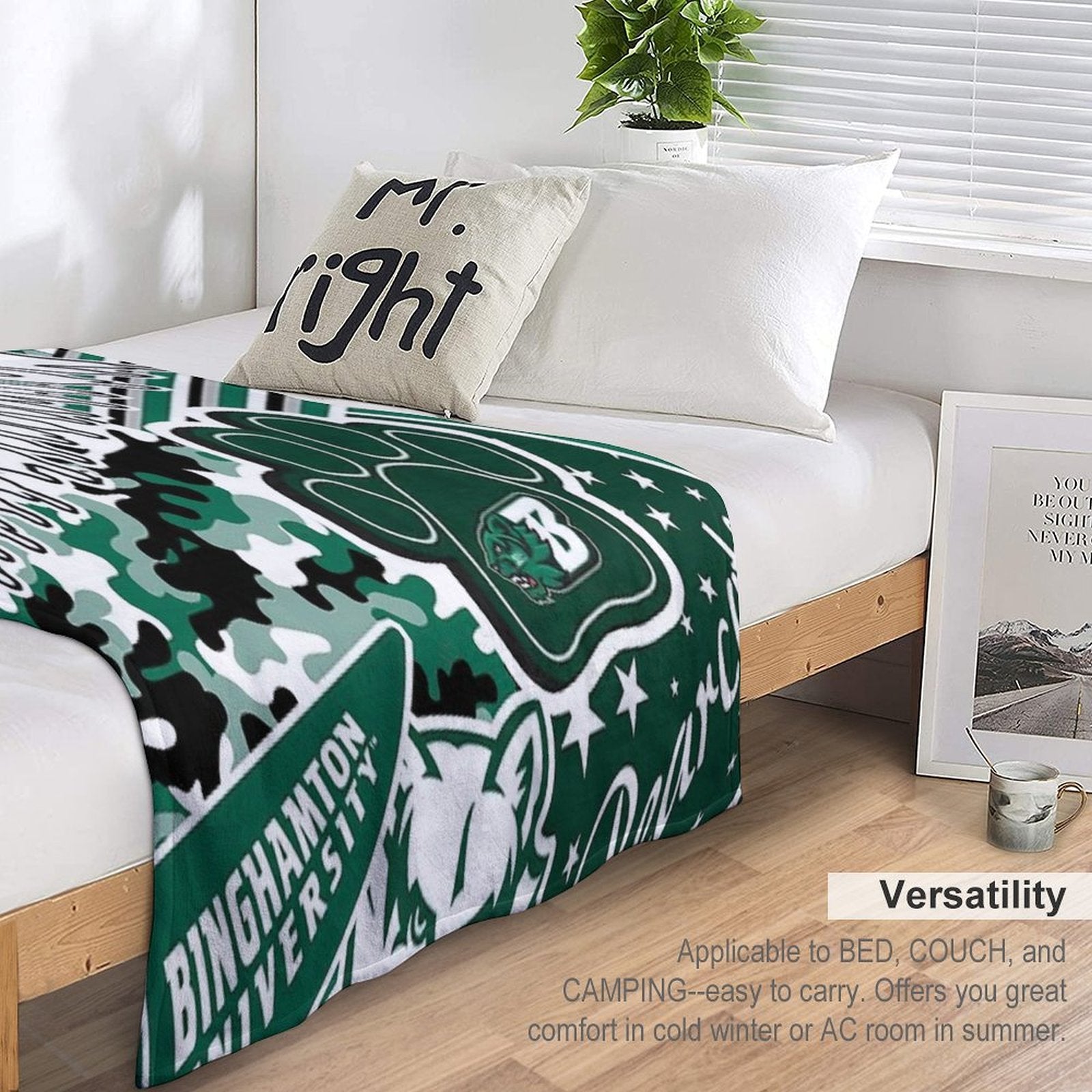 Binghamton University Wrinkle-free Throw Blanket