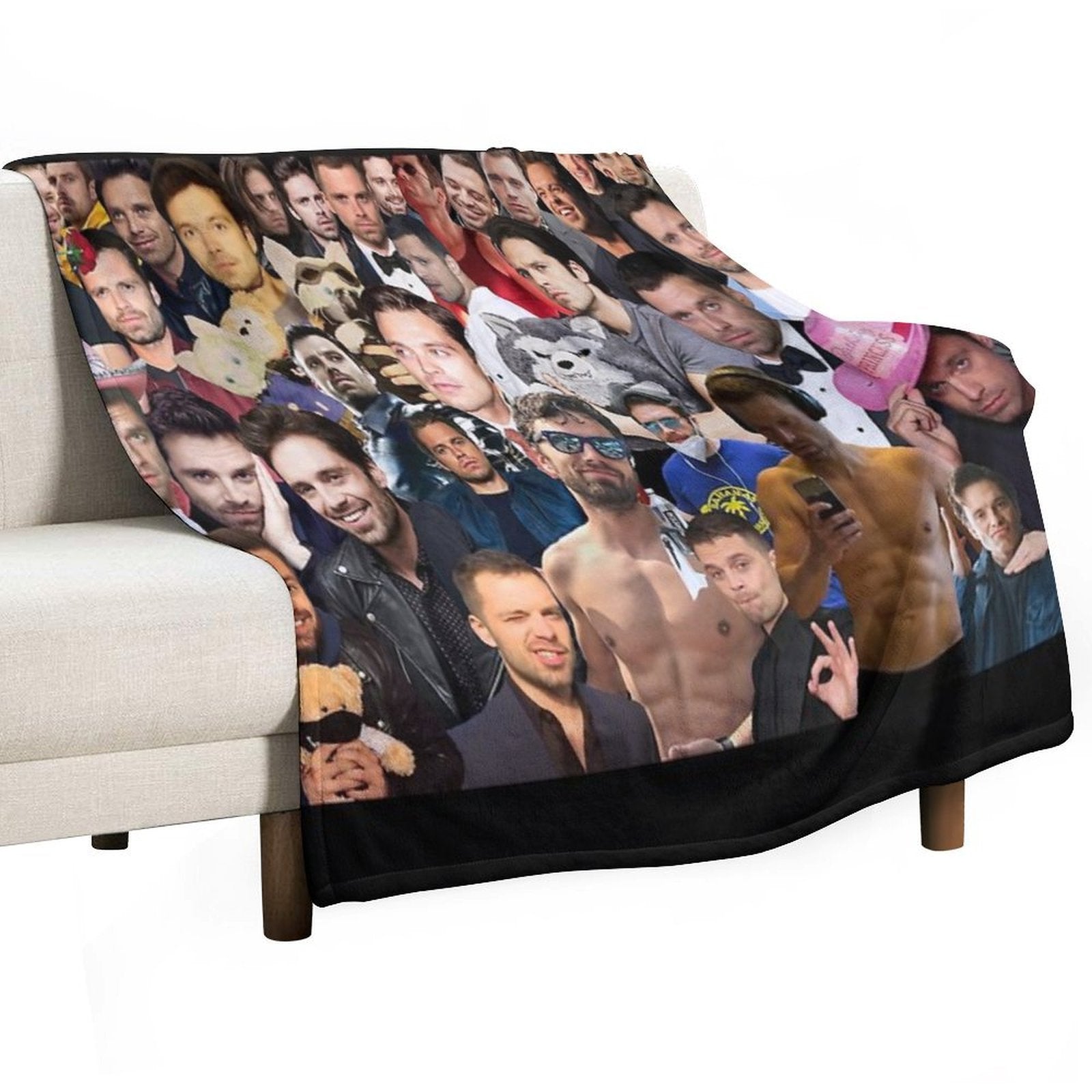 Sebby Collage Multi-functional Throw Blanket