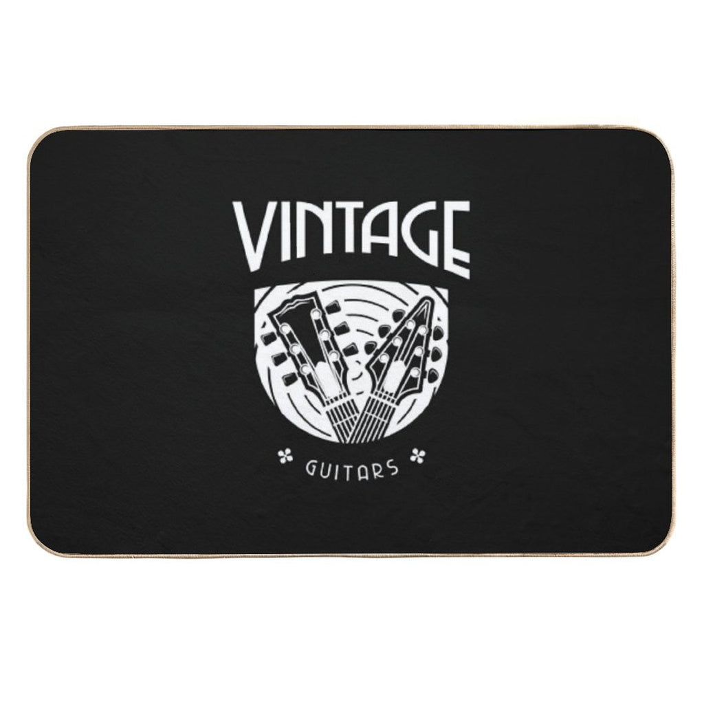 Vintage Guitars  Eco-Friendly Bath Mat