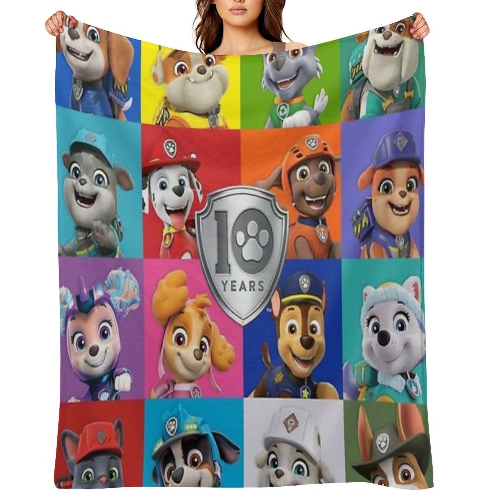 Paw Patrol Fanart Easy Care Throw Blanket
