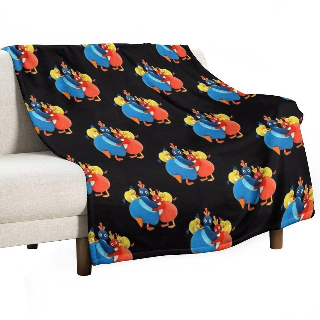 Twirlywoos Cute Characters Compact Throw Blanket