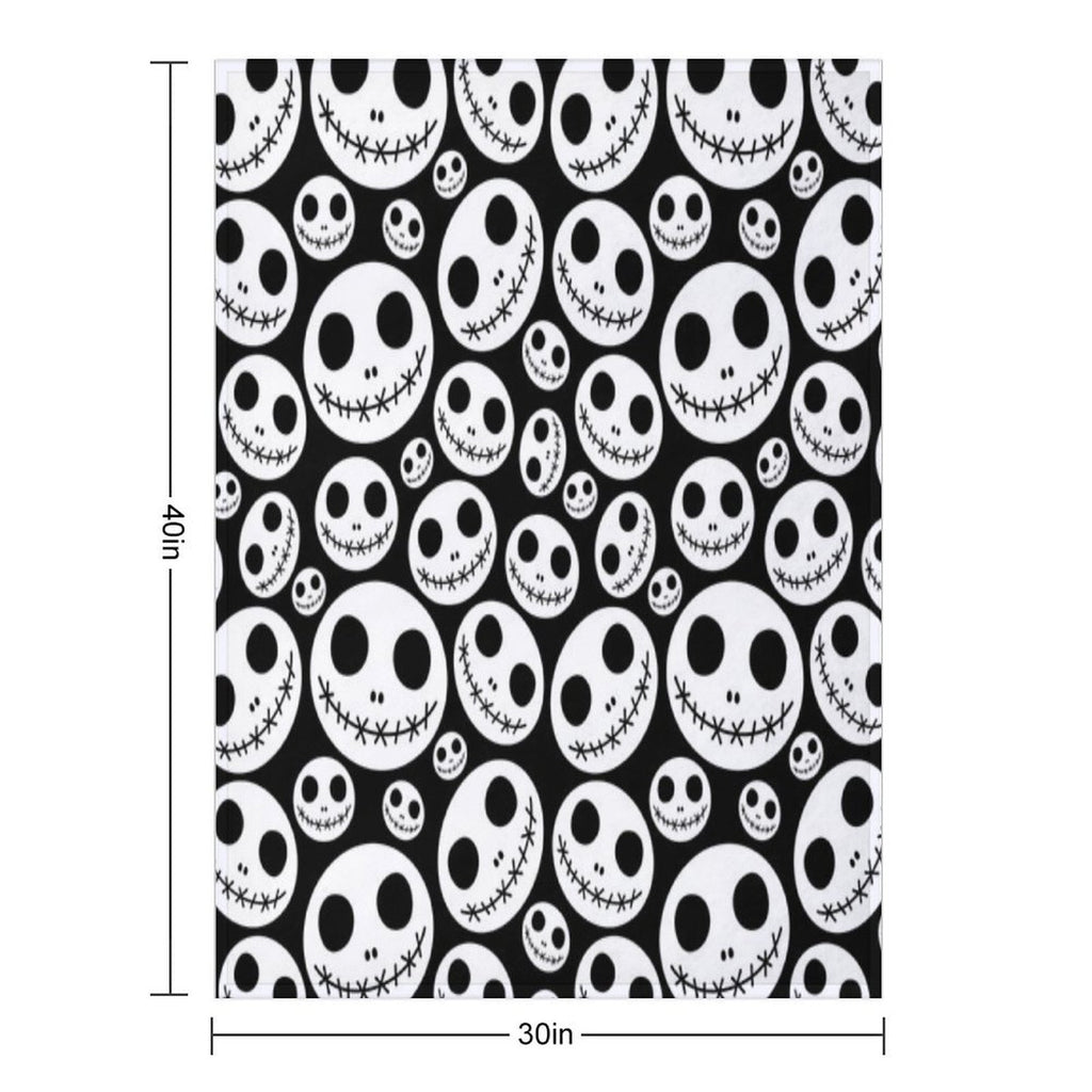Halloween Skeleton Jack Skellington Pattern Skelington Versatility Throw Blanket