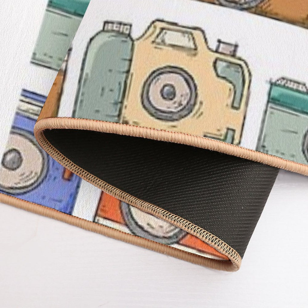 Retro Camera Pattern  Slip-Resistant Bath Mat