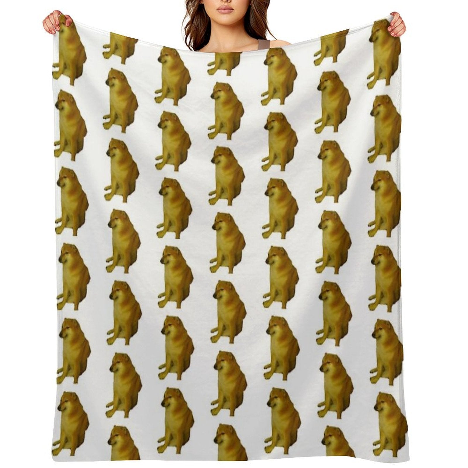 Cheems Comfort Throw Blanket