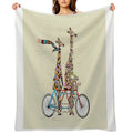 Giraffes Days Lets Tandem Plush Throw Blanket