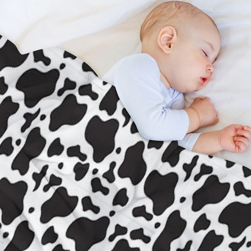 Cow Print Duvet Cover Velvety-soft Throw Blanket