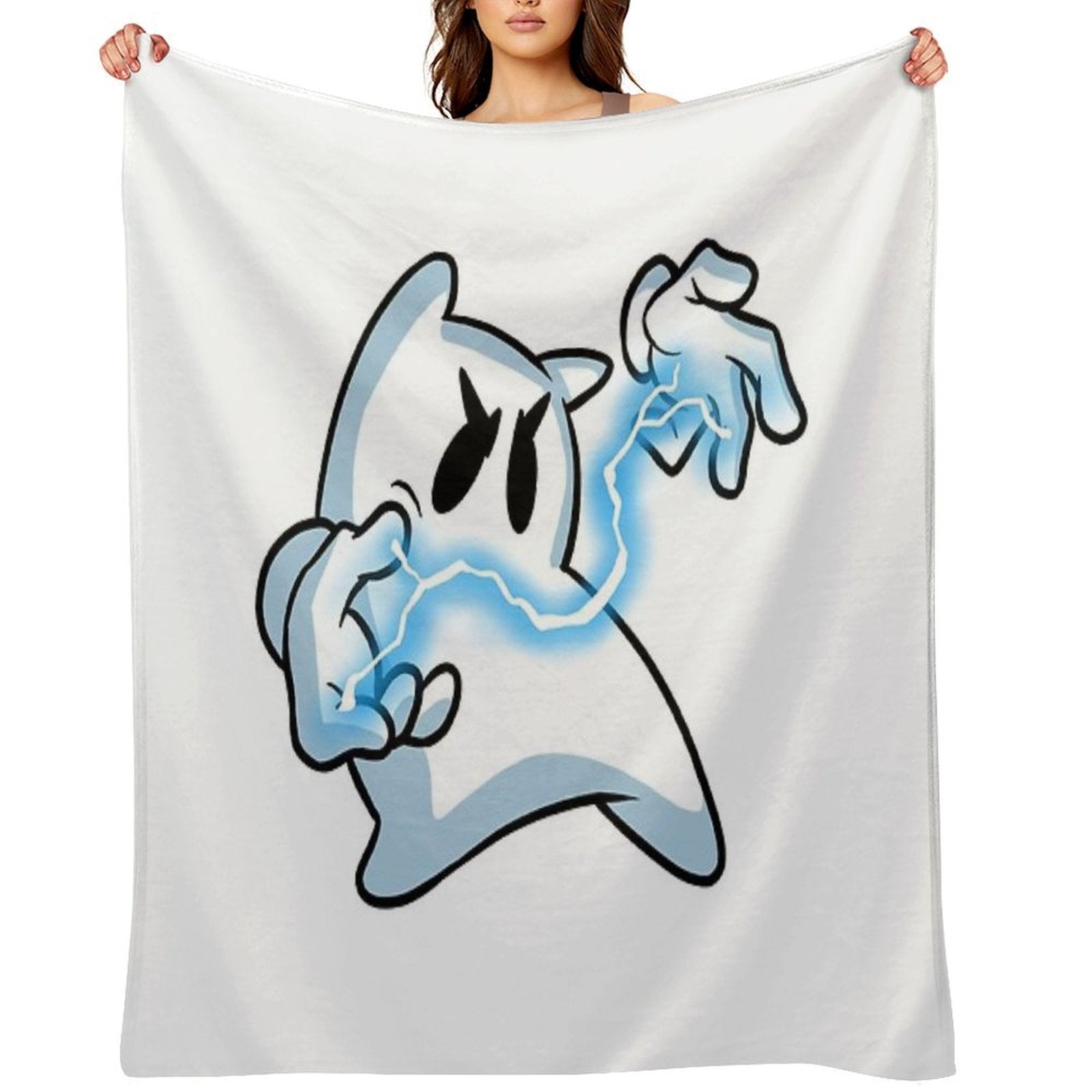 Magic-User Sak - Lightning Edition Sustainable Throw Blanket