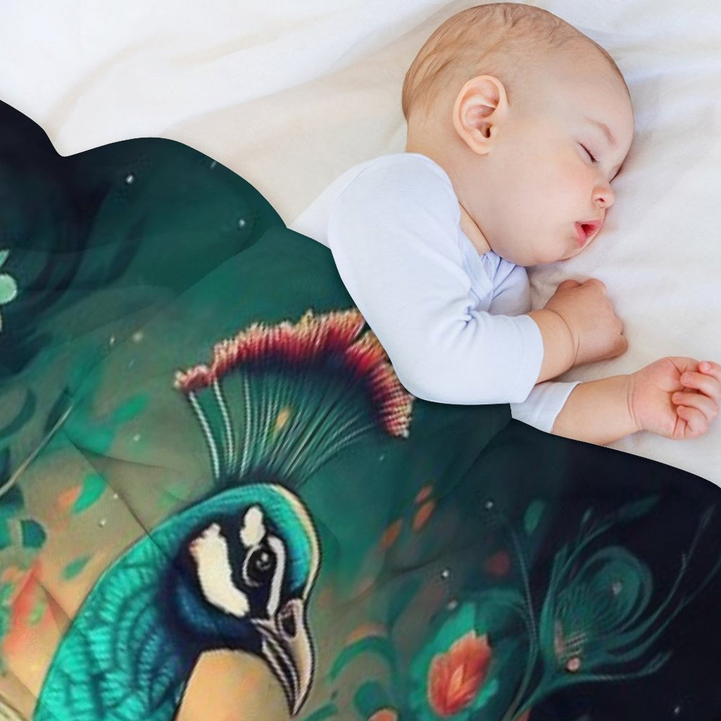 Peacock Premium Throw Blanket