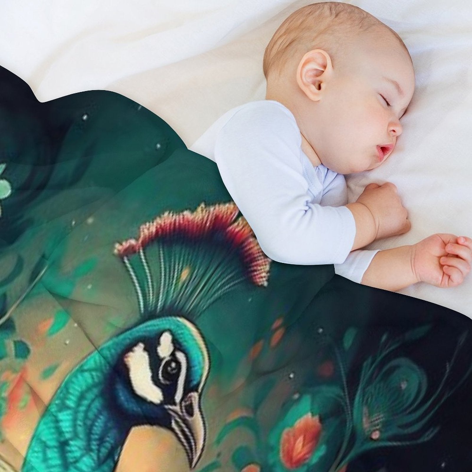 Peacock Premium Throw Blanket