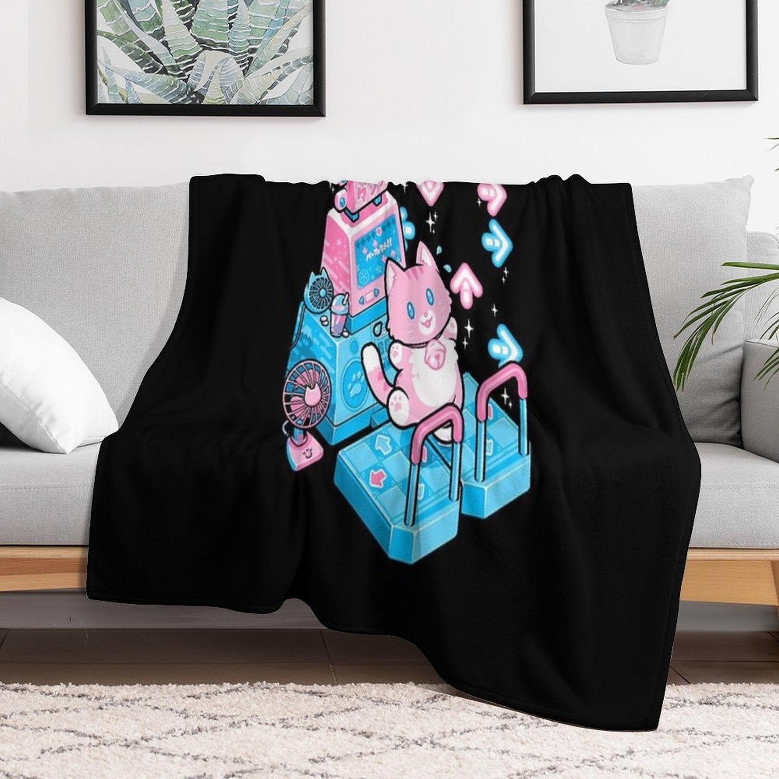 Dance Kitty Multi-functional Throw Blanket