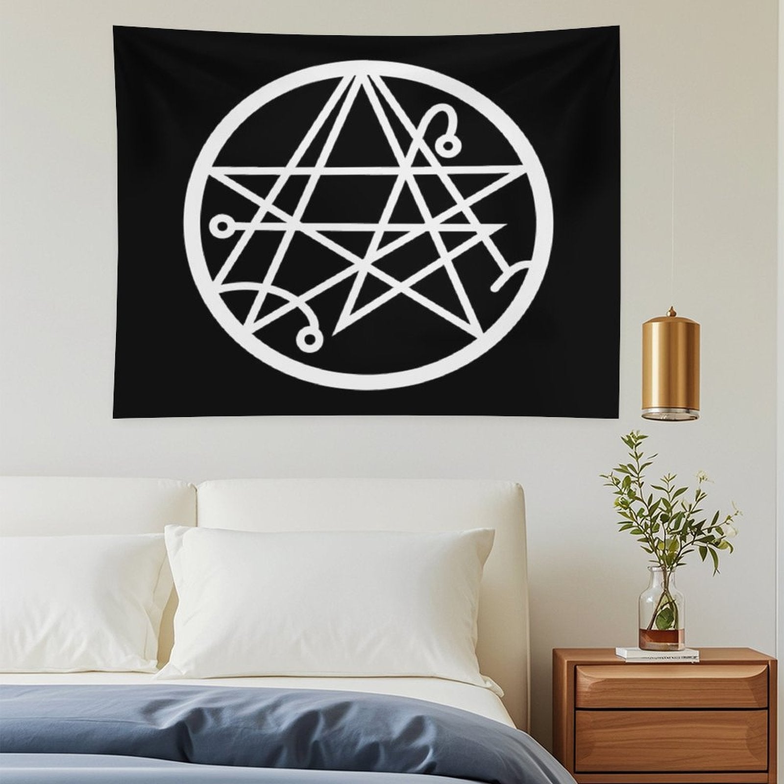 The Necronomicon Gate Symbol Tapestry
