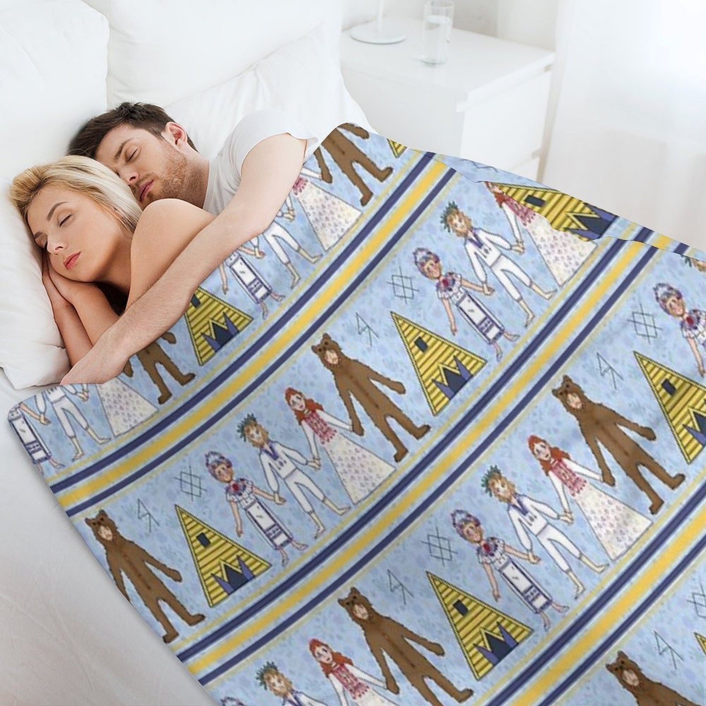 Midsommar Pattern #2 Plush Throw Blanket