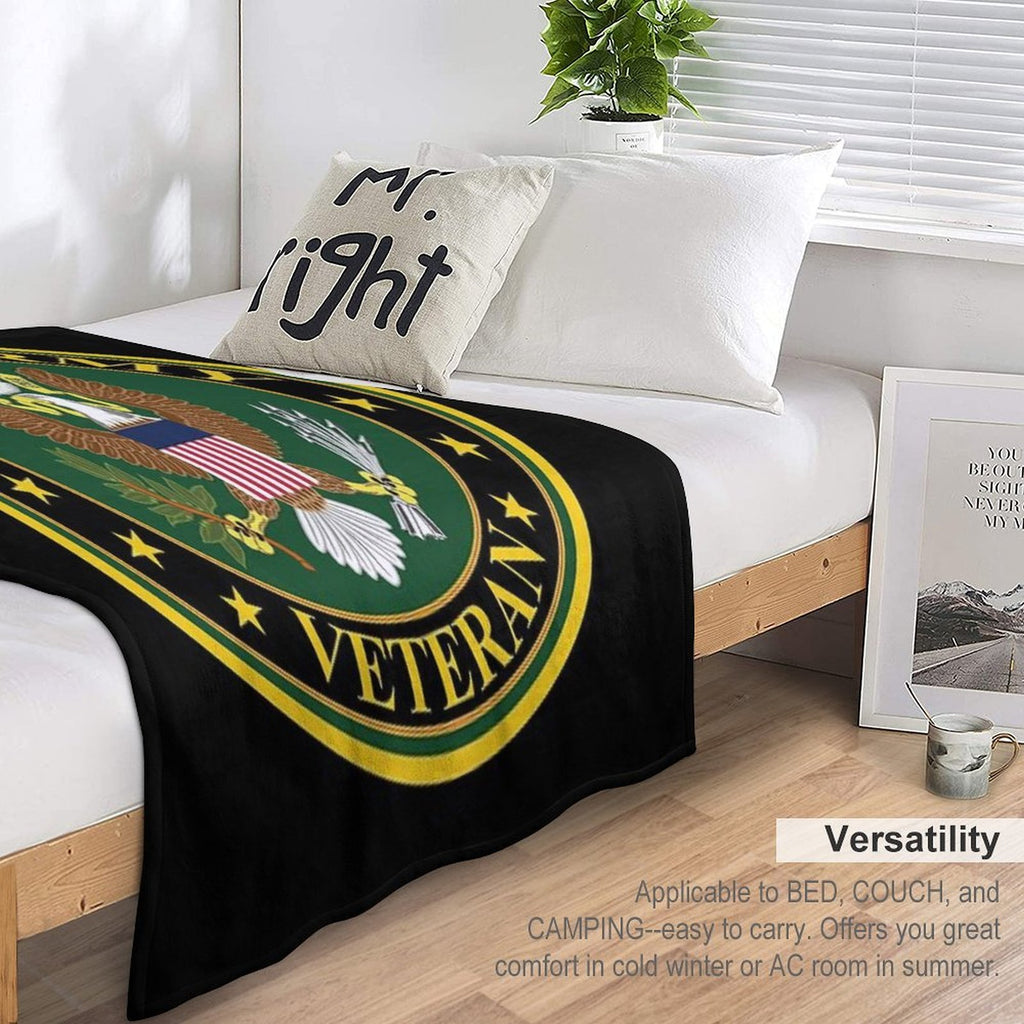 Army - US Army Veteran Shrink-resistant Throw Blanket