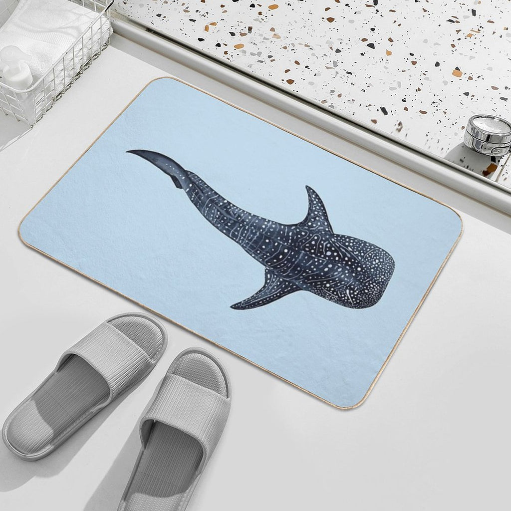 WHALE SHARK II-Rhincodon Typus  Stain-Proof Bath Mat